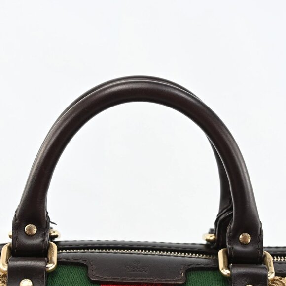 GUCCI Sherry Line Boston Bag GG Canvas Hand Bag bsj630-102325 - Picture 10 of 16
